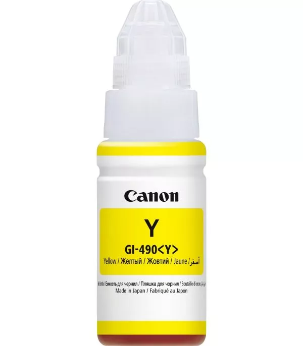 bouteille-d-encre-canon-gi-490-jaune-d-origine-0666c001ab-1 Bouteille d'encre Canon GI-490 Jaune d'origine - 0666C001AB