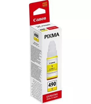 bouteille-d-encre-canon-gi-490-jaune-d-origine-0666c001ab Bouteille d'encre Canon GI-490 Jaune d'origine - 0666C001AB