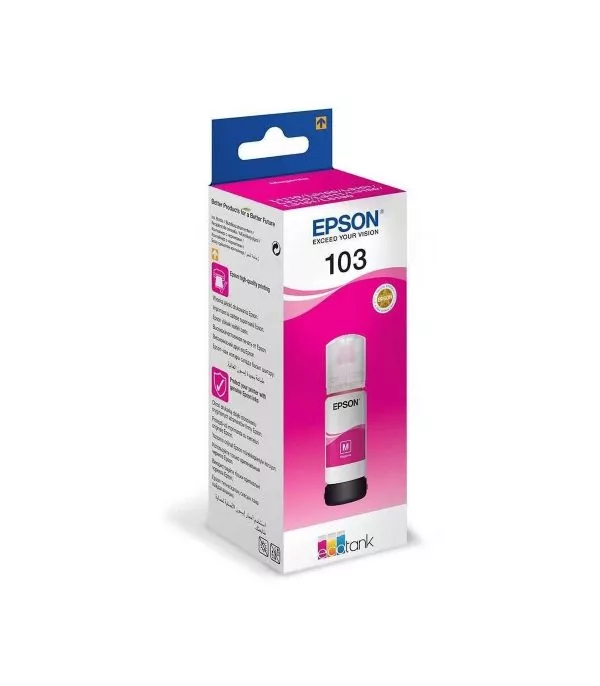 bouteille-dencre-epson-ecotank-dorigine-103-magenta-c13t00s34a Bouteille d’encre Epson EcoTank d’origine 103 Magenta - C13T00S34A