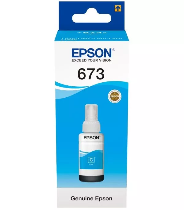 Bouteille d’encre Epson T6732 Cyan - (C13T67324A)