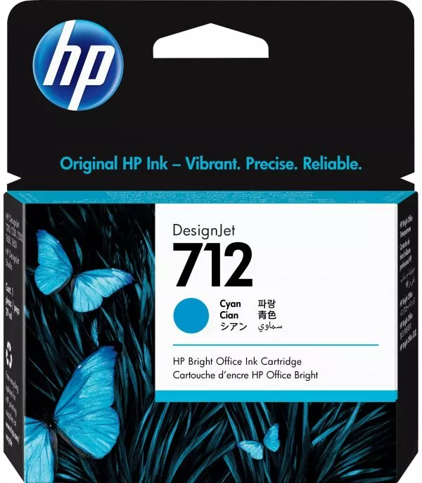 Cartouche d'encre HP 712 Cyan - 3ED67A