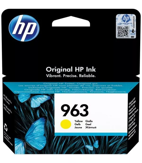Cartouche d’encre HP 963 Jaune – OfficeJet Pro 9010/9020 (3JA25AE)
