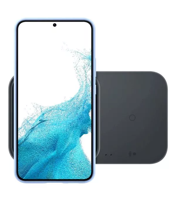 Chargeur sans fil Samsung DUO 15 W – Pad USB-C – Charge téléphone + montre/buds – (EP-P5400TBEGWW)