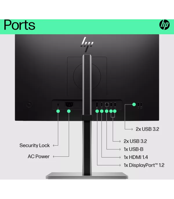 Écran 21,45" Full HD HP E22 G5 (6N4E8AS)