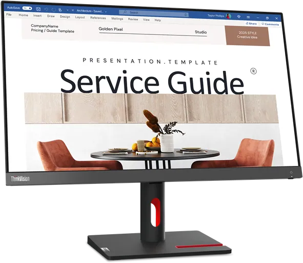 Écran 23,8" Full HD Lenovo ThinkVision S24i-30 (63DEKAT3EU)
