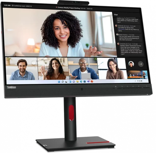 Écran 23,8" Full HD Lenovo ThinkVision T24mv-30 avec Webcam (63D7UAT3EU)