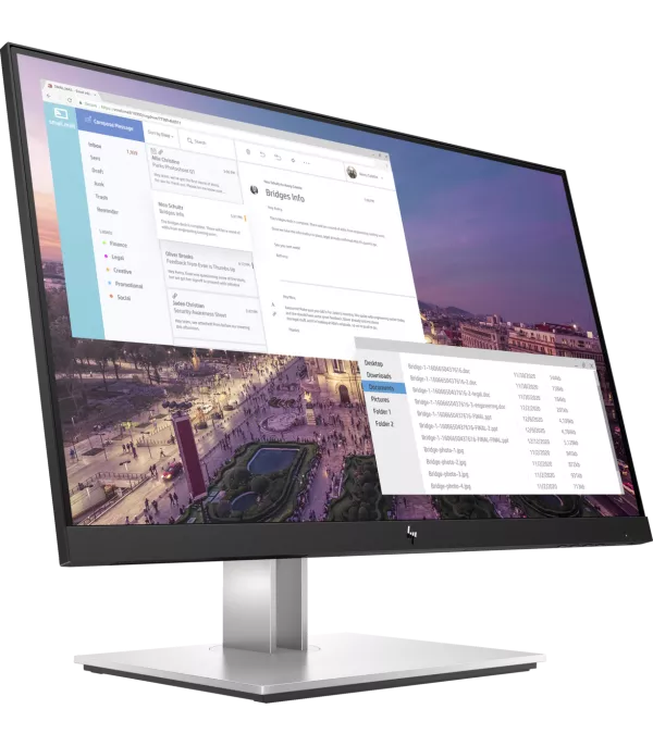 ecran-23-full-hd-hp-e23-g4-9vf96as-1 Écran HP E23 G4 23" Full HD IPS – HDMI, DisplayPort, USB Hub (9VF96AS)