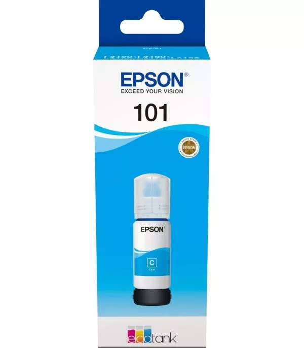 Epson 101 Cyan - Bouteille d’encre Epson EcoTank d’origine - C13T03V24A