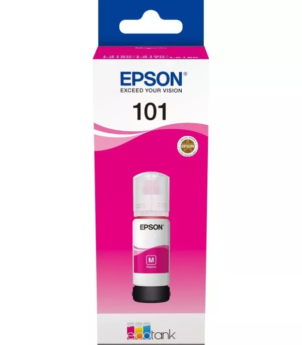 Epson 101 Magenta - Bouteille d’encre Epson EcoTank d’origine - C13T03V34A
