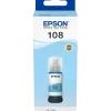 Epson 108 Cyan clair - Bouteille d'encre Epson EcoTank d'origine (C13T09C54A)