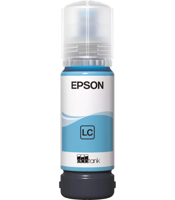 Epson 108 Cyan clair - Bouteille d'encre Epson EcoTank d'origine (C13T09C54A)