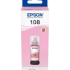 Epson 108 Magenta clair - Bouteille d'encre Epson EcoTank d'origine (C13T09C64A)