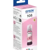 Epson 108 Magenta clair - Bouteille d'encre Epson EcoTank d'origine (C13T09C64A)