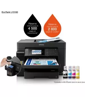 Epson EcoTank L15160 Imprimante A3+ multifonction à réservoirs rechargeables (C11CH71403)
