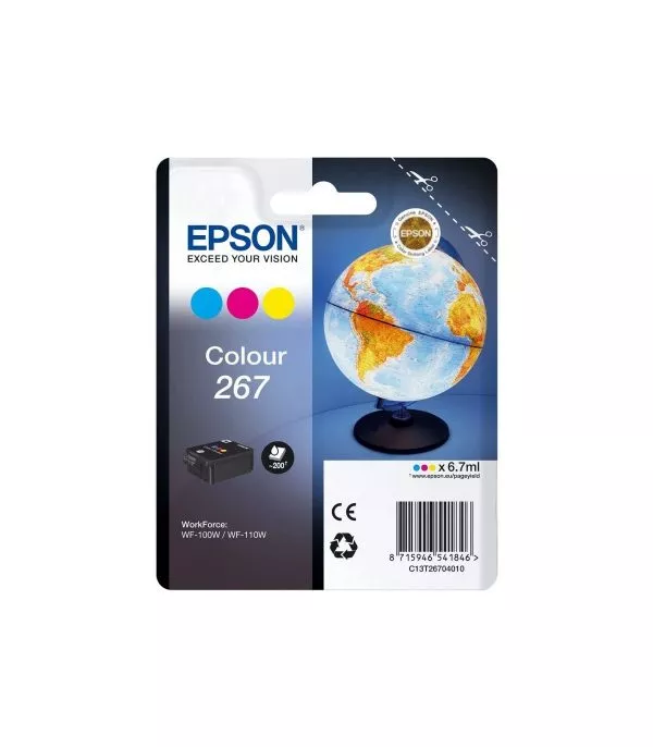 epson-monobloc-globe-267-encre-durabrite-ultra-3-couleurs-c13t26704010 Epson Monobloc Globe 267 - encre DURABrite Ultra 3 couleurs - C13T26704010