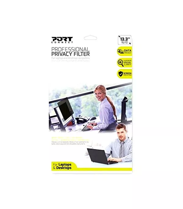 Filtre de Confidentialité Écran 13,3" 16:10 – Anti-Reflets, Réduction Lumière Bleue (900002)