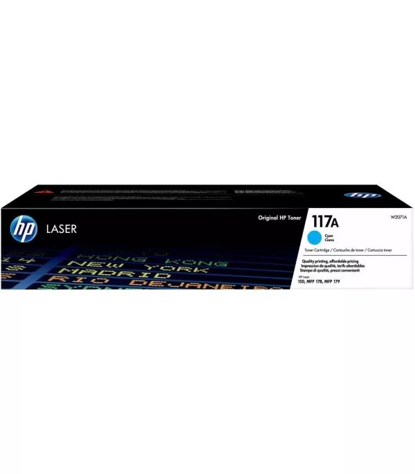 HP 117A Cyan Toner Laser original - W2071A