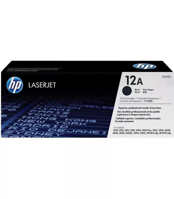 HP 12A Noir Toner Laser original - Q2612A