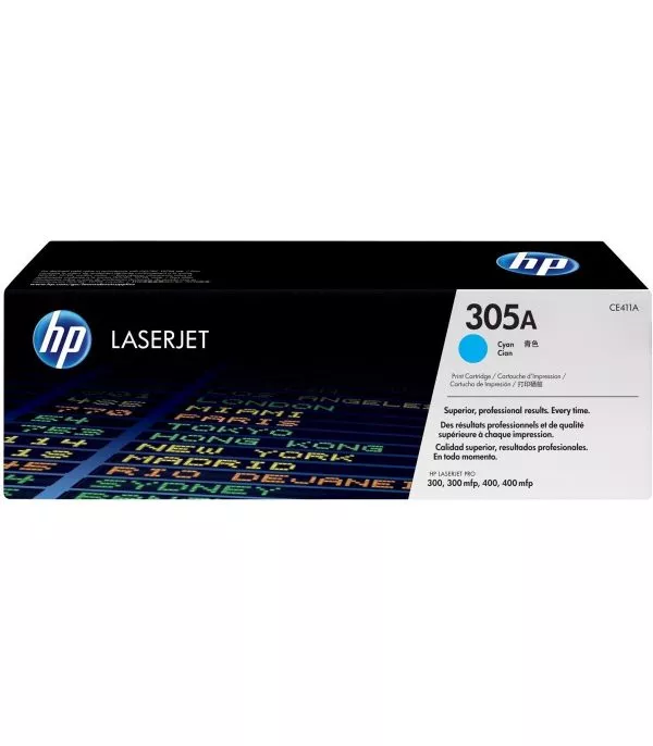 hp-305a-cyan-toner-original-ce411a HP 305A Cyan Toner Laser original - CE411A