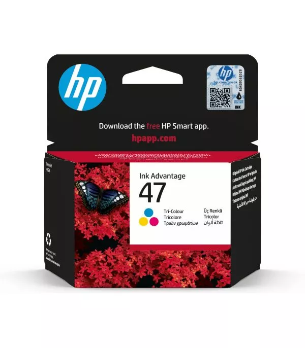 HP 47 Cartouche authentique, trois couleurs 47 Cartouche authentique, trois couleurs  (6ZD61AE)