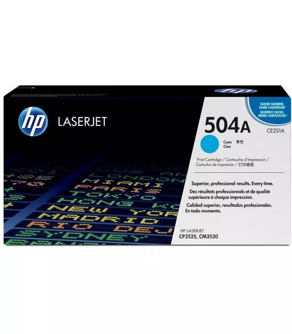 HP 504A Cyan Toner Laser original - CE251A