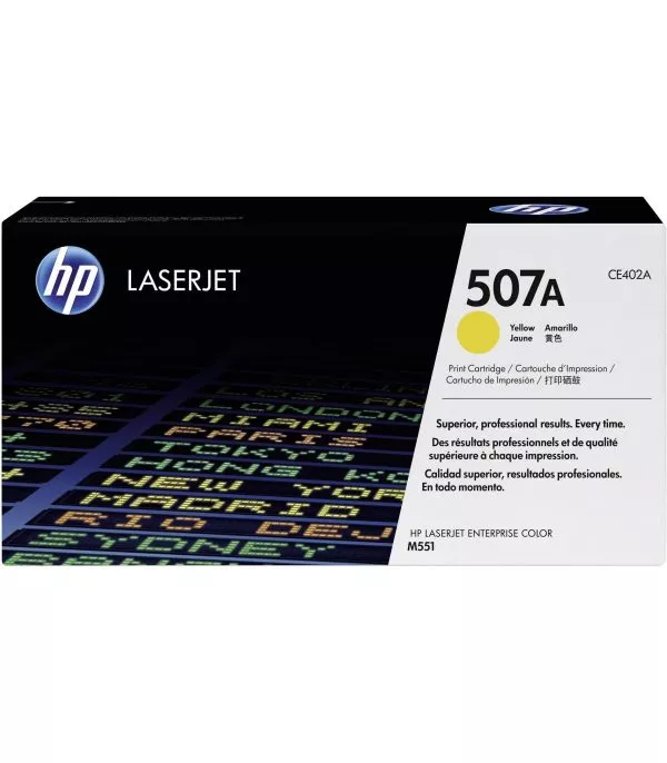 hp-507a-jaune-toner-original-ce402a HP 507A Jaune Toner Laser original - CE402A
