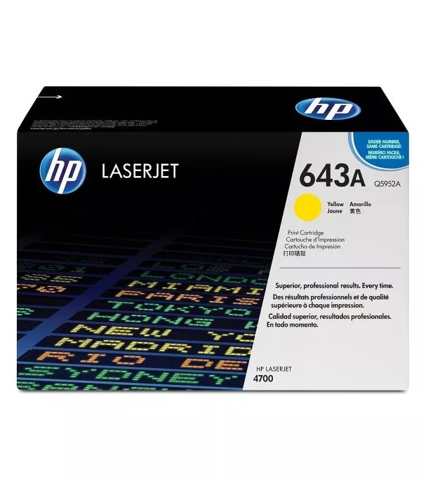 HP 643A Jaune Toner Laser original - Q5952A