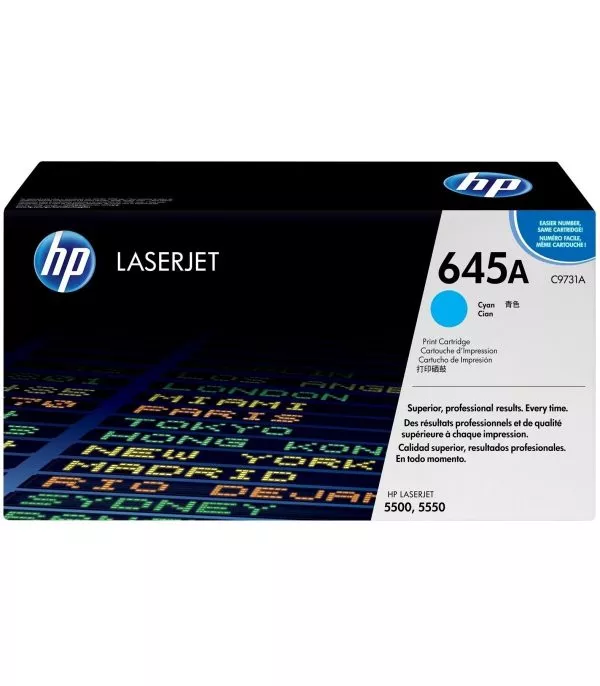 HP 645A Cyan Toner Laser original - C9731A