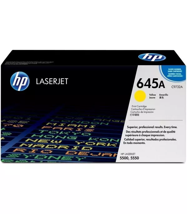 hp-645a-jaune-toner-original-c9732a HP 645A Jaune Toner Laser original - C9732A