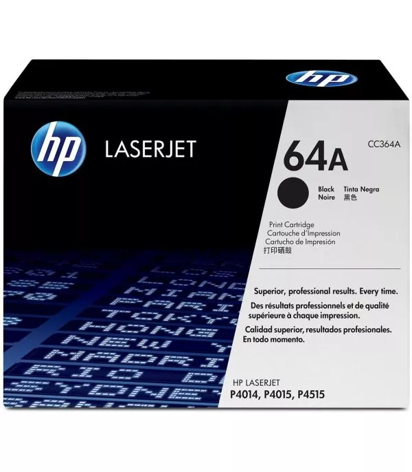 HP 64A Noir Toner Laser original - CC364A