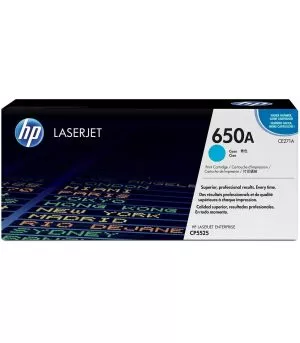 hp-650a-cyan-toner-original-ce271a HP 650A Cyan Toner Laser original - CE271A