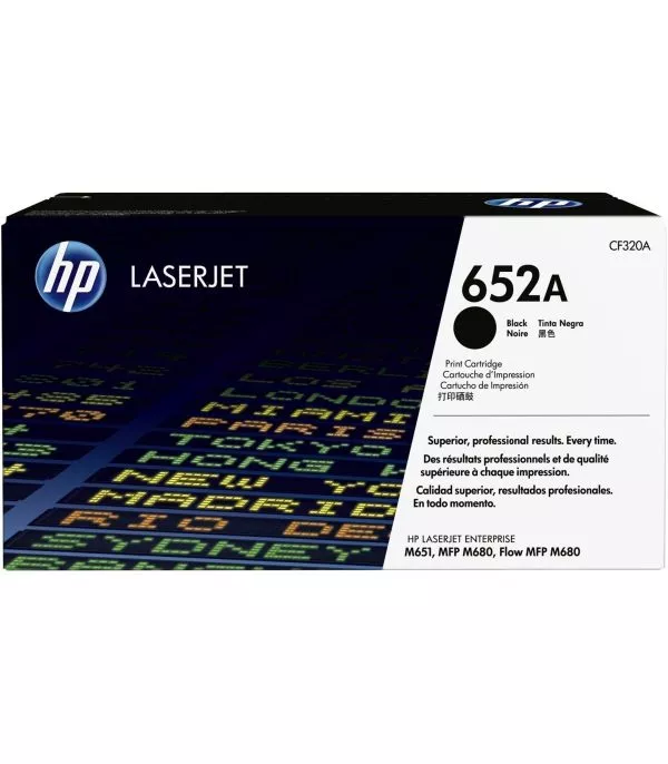 HP 652A Noir Toner Laser original - CF320A