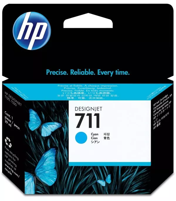 hp-711-cyan-cartouche-dencre-originale-cz130a HP 711 Cyan Cartouche d'encre originale - CZ130A