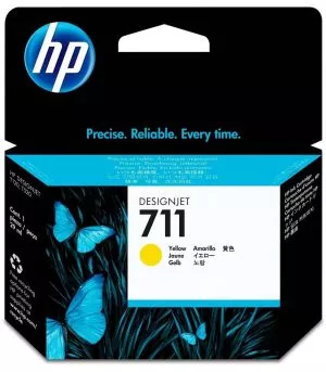 HP 711 jaune Cartouche d'encre originale - CZ132A