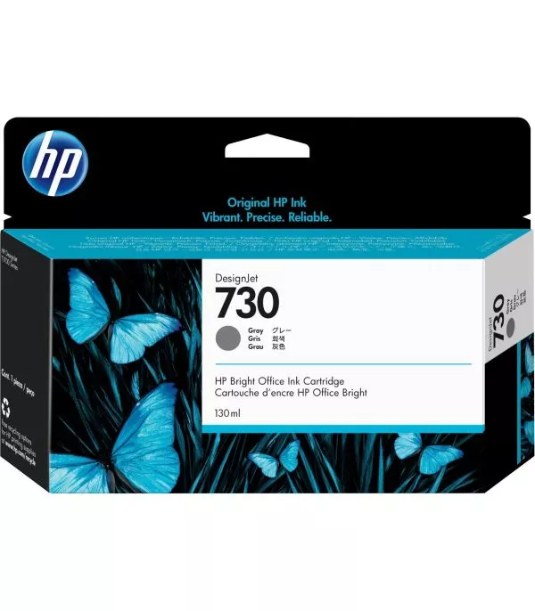 HP 730 gris Cartouche d'encre originale - P2V66A