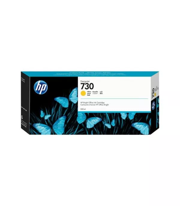 HP 730 jaune Cartouche d'encre originale - P2V70A