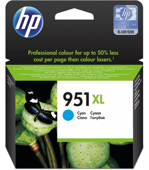 hp-951xl-cyan-cartouche-dencre-originale-cn046ae HP 951XL Cyan Cartouche d'encre originale - CN046AE