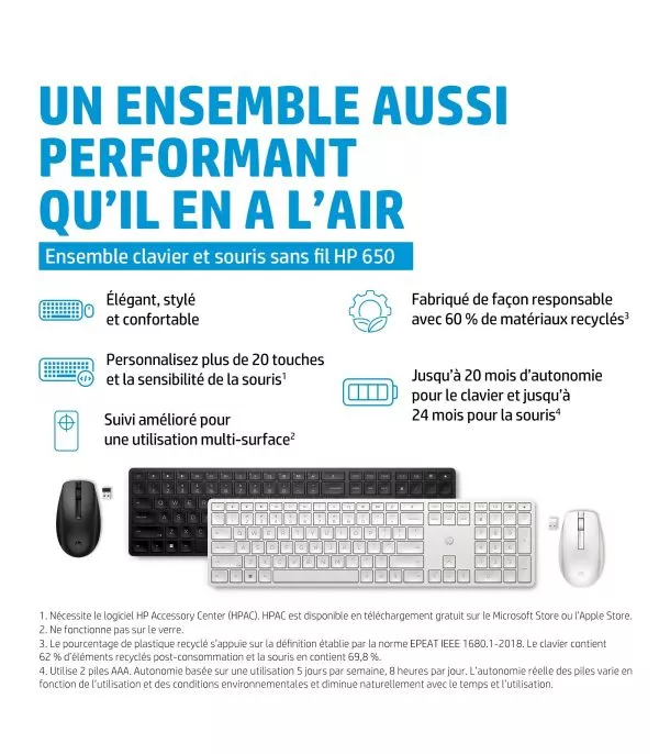 hp-ensemble-clavier-et-souris-sans-fil-650-ensemble-clavier-et-souris-sans-fil-hp-650-4r013aa-2 Clavier et souris sans fil 650 (4R013AA)