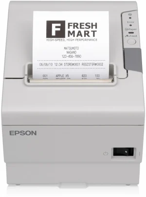 Imprimante de tickets Energy Star EPSON TM-T88V SÉRIE USB + PS-180 + CÂBLE AC (C31CA85012)
