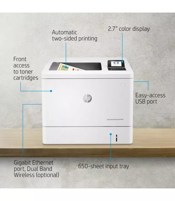 Imprimante Laser Couleur HP LaserJet Enterprise M554dn - 7ZU81A