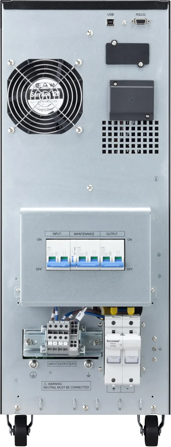 Onduleur On-line Eaton 9E 9E6Ki - 4800 W / 6 kVA - Bornier