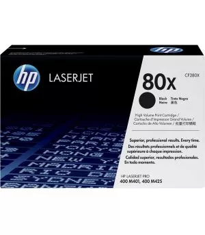 pack-hp-80x-noir-toner-dorigine-cf280xd HP 80X Noir Toner Laser original Grande capacité - CF280X