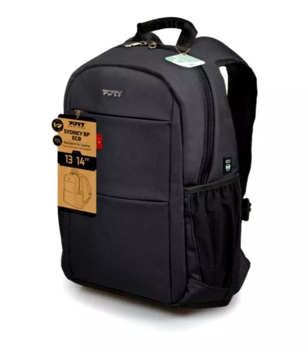 Sac à dos éco Port Designs Sydney 15,6" – Compartiment PC rembourré – Noir (135173)