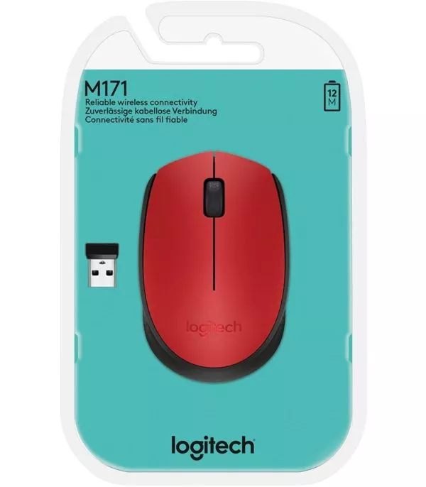 Logitech M171 Souris sans fil Rouge - 910-004641