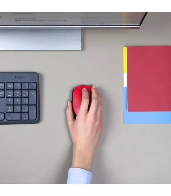 Logitech M171 Souris sans fil Rouge - 910-004641