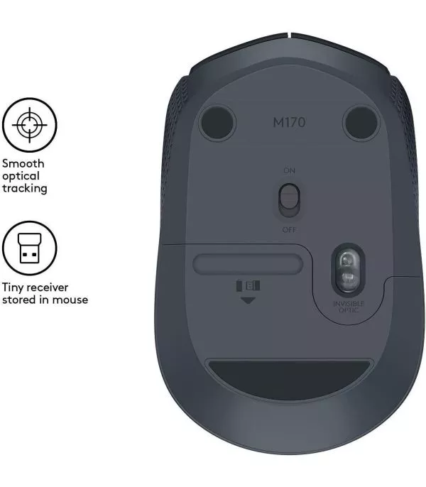 Logitech M171 Souris sans fil noire - 910-004424