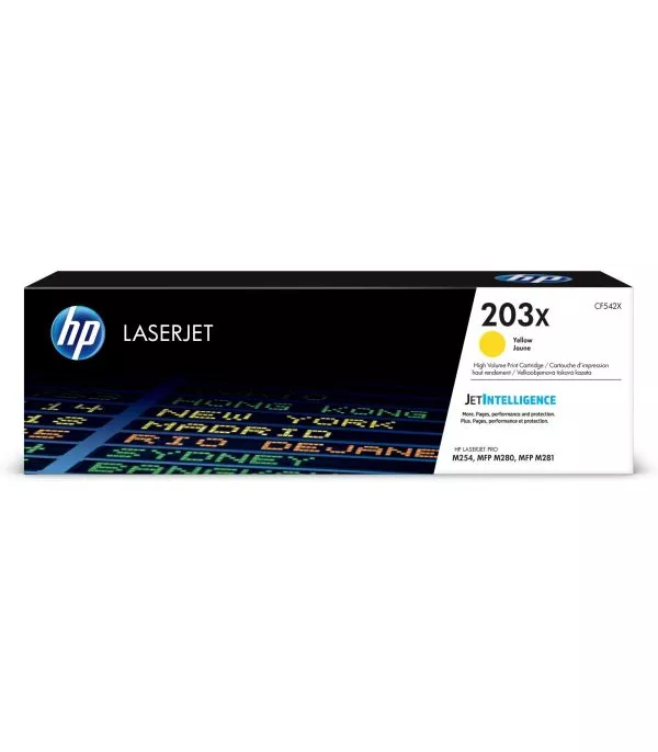HP 203X Jaune Toner Laser Original - CF542X