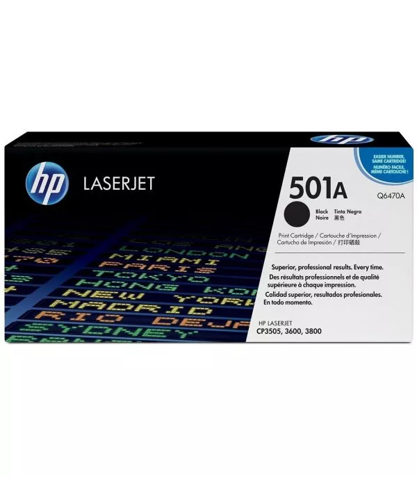 HP 501A Noir Toner Laser Original - Q6470A