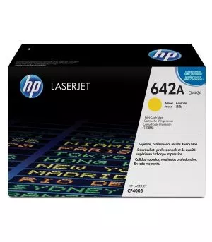 toner-laserjet-original-hp-642a-yellow-cb402a HP 642A Jaune Toner Laser Original - CB402A