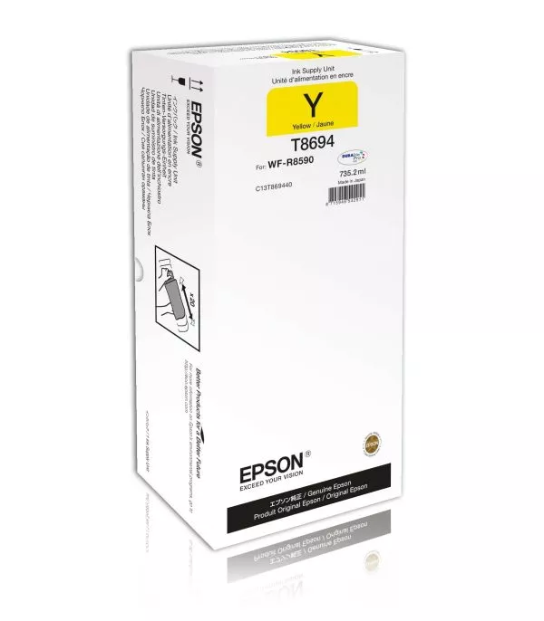 unite-dalimentation-en-encre-jaune-xxl-pour-epson-wfr8590-c13t869440-1 Unité d'alimentation en encre Jaune XXL pour Epson WF-R8590 (C13T869440)